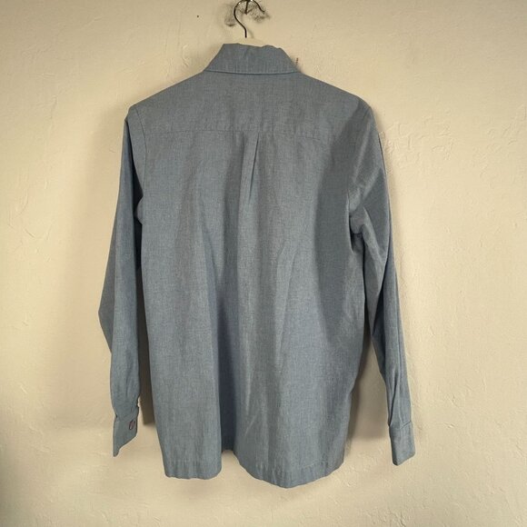 Draper's & Damon's Womens Button Up Denim Shirt Small Embroidered Patriotic Star - Picture 2 of 7